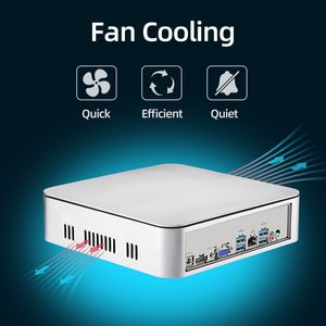 XCY HTPC Mini PC Intel Core I7-10750H 2*DDR4 NVME FAN Office Персональный компьютер Windows 10 Pro Linux Wifi Mimipc minipc