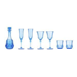 1: 6 bebek evi küçük şarap bardağı bir tost cam düğün camı mermi beyaz şarap cam ruh cam seti mini model mobilya oyuncakları