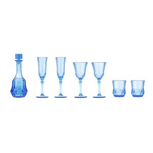 1: 6 Dollhouse Liten vinglas A Toast Glass Wedding Glass Bullet White Wine Glass Spirit Glass Set Mini Model Furniture Toys