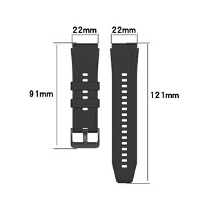 Pulseira de silicone original de 22mm para huawei relógio GT 2 Pulseira Pro para Xiaomi Mi Watch S1 Pro Active Color 1 2 Sports Sports Bracelet