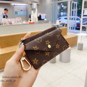 Louies Vuttion Bag Ard Holder Recto Verso 디자이너 패션 여성 미니 지피 지갑 동전 지갑 가방 벨트 매력 키 파우치 Pochette Louiseviutionbag 754