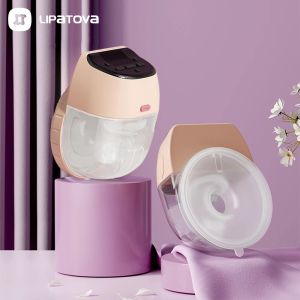 Bröstpumpar nya silikon bärbar bröstpump USB -laddningsbar tyst bärbar handfri bärbar mjölkekstraktor automatisk mjölkare BPA gratis