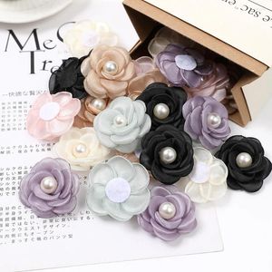 Decorative Flowers 5PCs Peony Artificial Pearl Bridal Fake Flower Wedding Decoration Home Room Decor DIY Hair Cloth Accessories