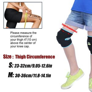 2Pcs Kids Thickened Sponge Knee Pads Elastic Adjustable Knee Cover Protector for Sports Basketball Soccer Cycling Skating Dance