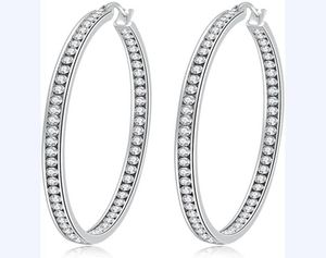 Hoop Huggie Kristal Paslanmaz Çelik Küpe Kadınlar Hipoalerjenik Takı Hassas Kulaklar Büyük Büyük Küpeler Hoops JewelryHoop1860573