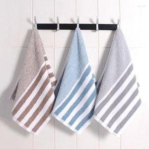 Towel Combed Yarn Striped Cotton Household Adult Absorbent Facial Cleansing Gift Wholesale 75 35CM 2pcs