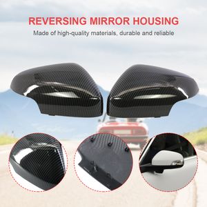 1 par sidospeglar Skal Frame Auto Accessories RearView Side Wing Mirror Cover Protector för Volvo C30 T5 C70 T5 2010-2013