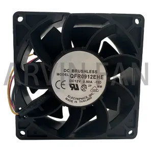 Kette/Miner Brandneue Original QFR0912EHE 9CM 9038 92x92x38mm 12V 0,90A Server Großer Luftvolumen -Kühllüfter