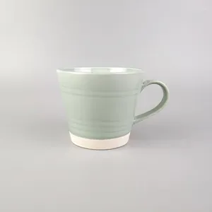 Cups Saucers Nordic Style Ceramic Coffee Cup Creative Fashion Simple Retro Japanese Green Small Fresh