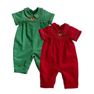 Trousers Toddler Infant Baby Girl Boy Christmas Jumpsuit Playsuits Romper Costume Babany Bebe Kids Xmas Party Corduroy Pants Bodysuit