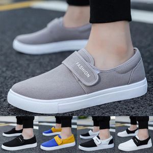 Freizeitschuhe für Männer Mode flache Leinwand Sommer -Sneaker Leichte Student bequemer Slaräger Tennisschuh Chaussure Homme