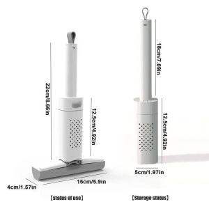 Mini Mop Portable Hand Wash-Free Countertop Mop Squeeze Mop With Strong Absorbent Small Desktop Mop Self-Squeeze Mini Portable