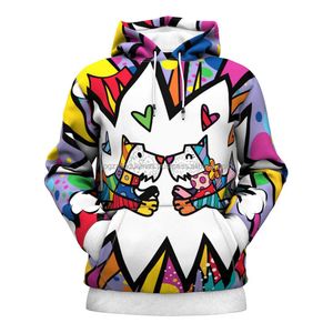 Ny mode högkvalitativ anpassad mens sublimering 3D design pullover hoddies hastighet jacka huvtröjor män