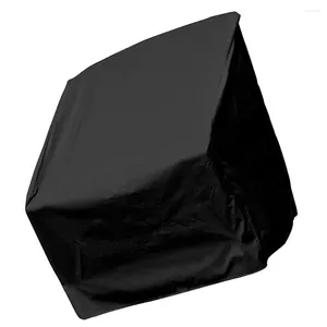 Stol täcker makrame swing utomhus damm täcker vattentätt skyddande 79x70 cm balkong dammsäker svart silverbelagd polyester taffeta