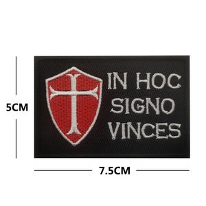 Cavalieri Templar Cross Patch Shield Shield Tactical Tactical Patch Hook and Loop Morale MOLLE ricamato per cappotto personalizzato