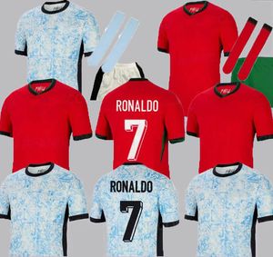 2024 포르투갈 저지 호날두 브루노 페르난데스 Diogo J. 포르투 게사 우루과이 요아 펠릭스 Maillot du Portugals Pre Special Bernardo Doha Kids Football Kits