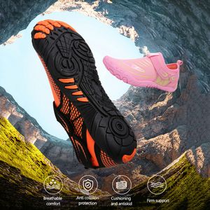 Unisex Wasserschuhe Herren-Sneaker Elastizität atmungsaktiv barfuß Frauen Sport Aqua Schuhe Nicht rutschfeste Gummi-Wasserschuhe für Strand