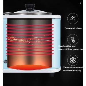 Bly-Za02 4 In 1 Kahvaltı Makinesi Yumurta Tart Sarısı Pasta Pişirme Makinesi Biftek Gözleme Makinesi 220V/600W Ekmek Fırın