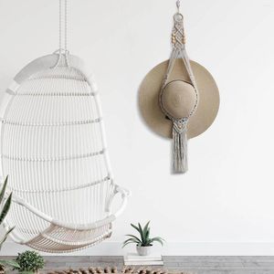 Taquestres Cabides de macram para cabides boho pendurado boêmio exibição boêmia tecelagem de tecelagem decorativa titular da sala decoração