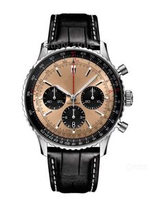 2022 Mens Autumn Hot Selling Luxury Brand Relógios de 6 pinos Quartz Função FUNCIONAL CALENDÁRIO PRESENTE PRESENTE DE VISTO DE ÁGUAs Recursos 24 horas