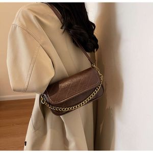 High End Underarm Wandering Postman for Women 2024 New Korean Niche Lingge Chain One Shoulder Crossbody Small Bag 78% Off Store wholesale