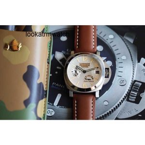 Lyx för Mens Mechanical Watch Automatic Movement Sapphire Mirror 44mm Importerat läder WatchBand -märke Italien Sport armbandsur edu2