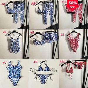 Yeni Moda Tasarımcı Toptan Bayan Yüzme Seksi Bikinis Mayolar Lüks Kadın Mayo Baskılı Kadın Banyo Takım Yastıklı Tek Parça Swimsuit Split Yog