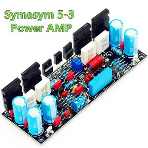 Amplificadores Audio Amplificador de áudio Symasym53 Sym3 200W Componente discreto Amplificador de potência Classe AB DIY Kit e acabamento