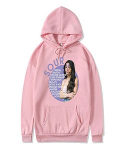 Women039s felpe con cappuccio Olivia Rodrigo Felpa con cappuccio Sour Girls Casual Hip Hop Streetwear Kpop Harajuku sciometto2379626