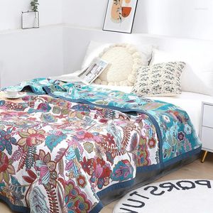 Coperte bohemian coperta a quadri estate raffreddamento geometrico soffice divano decorativo traspirante s decorazioni per la casa