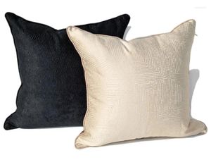 Kudde Fashion Cool Black Beige Abstract Decrove Throw Pillow/Almofadas Case 45 50 Boy European Modern Cover Home Decorating