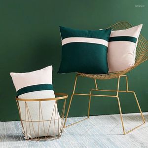 Kissen Original Design Beige Green Pink Spleiß Cover Vintage Kissenbezug Sofa Stuhl Wohnkultur ohne Füllung