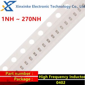 100PCS 0402 SMD Chip Fixed Inductance High Frequency Inductor 1NH ~ 270NH 1.2/1.3/1.6/1.8/2/2.2/2.4/3/3.9/3.6/4.3/4.7/5.6/6.8 NH