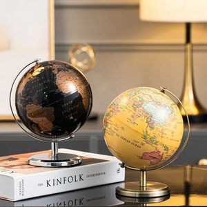 Ozdoby retro globe kreatywne modelowanie vintage home biuro wina dekoracja regora regał regałowy lekki luksusowy wyświetlacz 240407