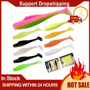 6/8/10cm Lure Soft Bait With Paddle Tail Multi-purpose Stretchable High-elasticity Soft Worm Swimbait Accessories Drop Shipping