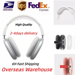 För AirPods Max Bluetooth Earphone Headphone Accessories Transparent TPU Solid Silicone Waterproof Protective Case Airpod Maxs hörlurar headset Cover Case