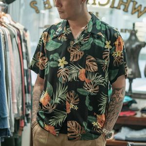 Mäns casual skjortor non stock tropisk strandskjorta sommarmens lätta hawaiian aloha blommor