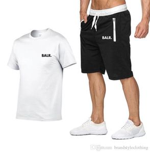 Balr Designer Summer Shirt Shorts Męsin Mężczyźni luksusowe krótkie rękawy Pullover z swobodnymi spodniami jogger garnitur Homme Sportsui9624953