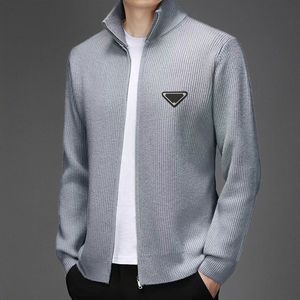 Men's Sweaters Cardigan Sweaters Mens Neck Striped Fashion Long Sleeve Women Letter Embroidery High End Jacquard Cardigan knitting Sweaters Coats