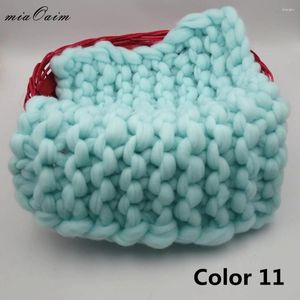 Blankets 2pcs/lot Handmade Baby Blanket Born Pography Props Background Chunky Knit Basket Filler Po Accessories