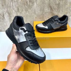 Yeni Tasarımcı Erkek Sneaker Moda ile Koşuyor Yansıtıcı Çok Renkli Deri Monokromatik Baskı Gündelik Spor Platformu B22 Rahat Jogging Ayakkabıları 413