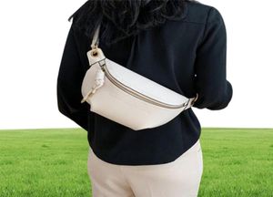 Kadın Bel Paketleri Beyaz Çanta Deri Fanny Mektubu Kemer Çantaları Omuz Messenger Kadın Cüzdan Moda Göğüs Crossbody Bag Pouch2468883