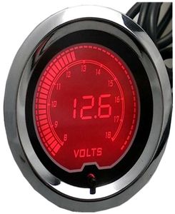 CAR Motorcycle 2quot 52mm 7 colors LED Volt meter Car Digital Gauge Tint Len2791528