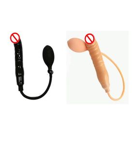 Blow up blow up vibrador pênis Novos brinquedos sexuais para fêmeas pretas plugues anal para mulheres preços baratos atacado1540695