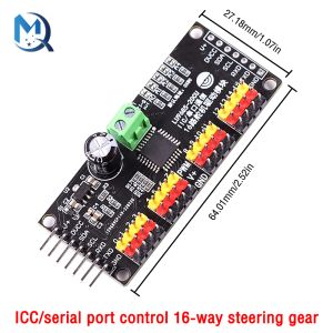 16 canal de 12 bits PWM Servo Shield Driver I2C IIC IIC Interface Lu9685 Placa do controlador de módulo para Raspberry Pi para Arduino Robot