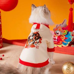 Hundkläder katter valp drake år kostymer tiger design hoodie husdjur kinesiska klädkatt varm vårfestival