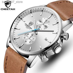 Wristwatches CHEETAH New Mens Top Luxury Brand Sport Quartz Mens Timed Waterproof Wrist Leather Date reloj hombre