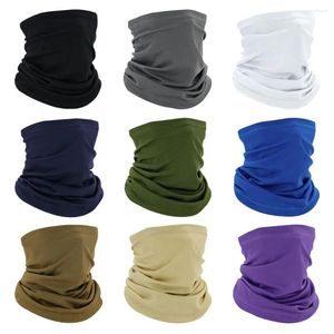 Bandanas Elastic Lce Silk Bandana Face Balaclava Scarf Breathable Hanging Ear Cycling Headband Summer