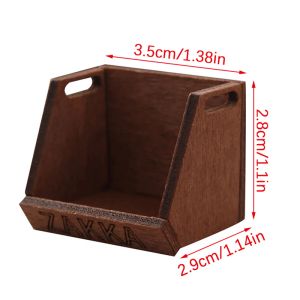 1:12 Dollhouse Miniature Bookcase Magazine Rack Storage Basket Mini Bookhelf For Doll House Furniture Accessories Toyor