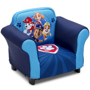 Polvetta per bambini con telaio di plastica, mini divano blu sedie per bambini Silones Infantili